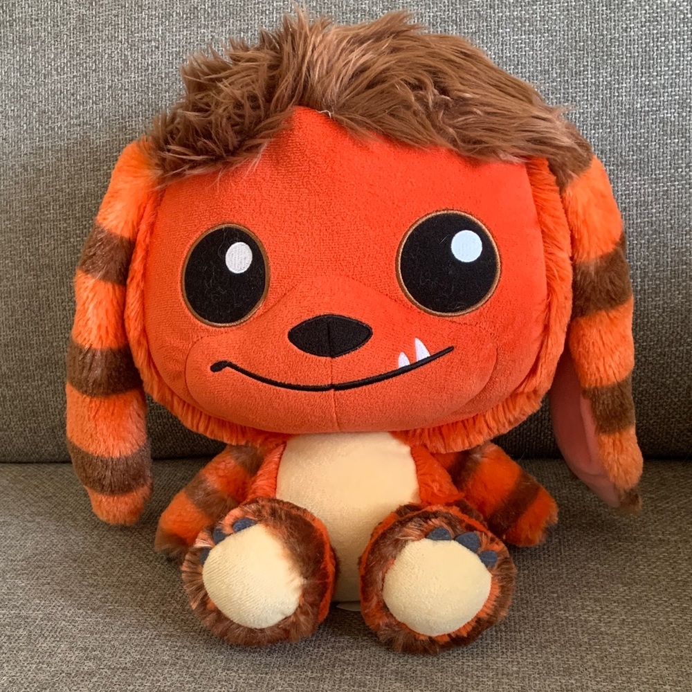 Large Funko Wetmore Forest Plush 11” Orange Snuggle Tooth Monster